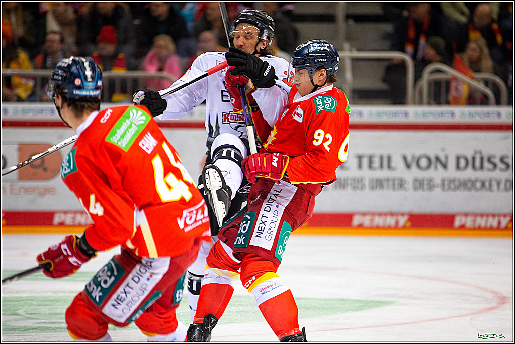 PENNY DEL; Duesseldorfer EG- Koelner Haie; Duesseldorf, 20.01.2023